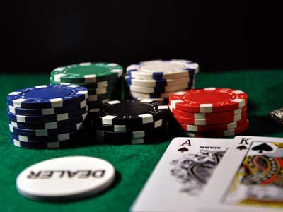 Photo of playing cards and chips